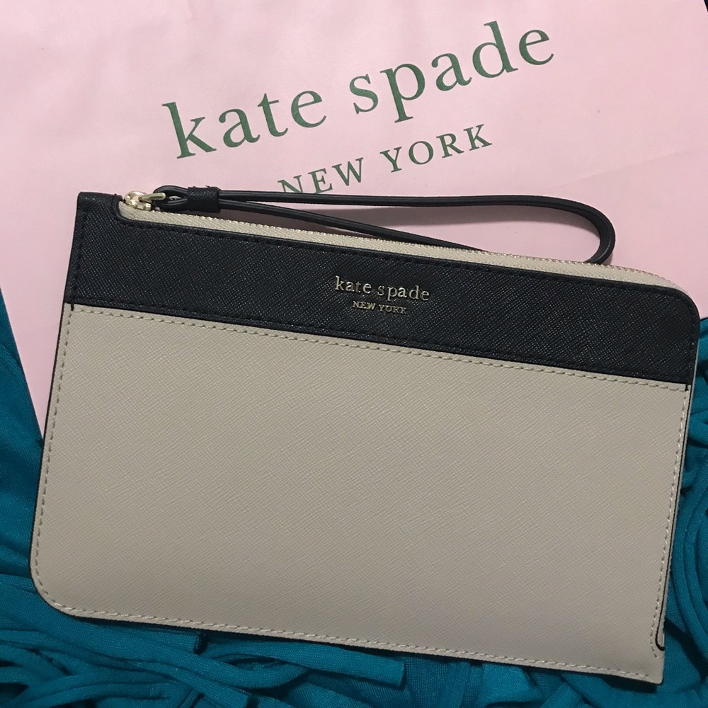 NWT Kate Spade ♠️ L-Zip Wristlet/Wallet - Picture 1 of 8